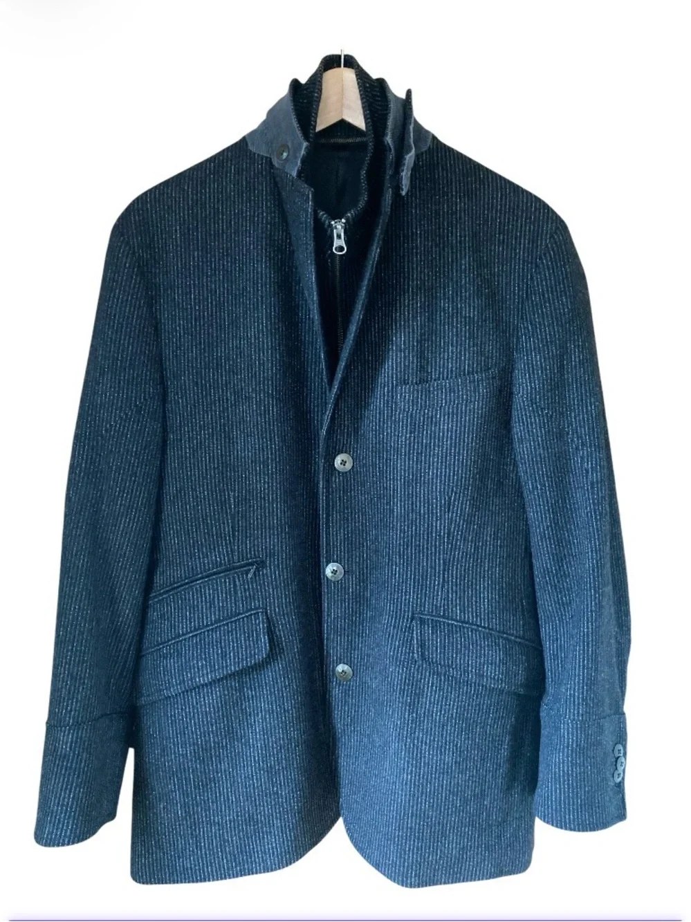 KROON Richie Hybrid Sport Coat Mens size 40 R Hunting Jacket Wool Cashmere Gray
